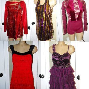 9 studio DANCE COSTUMES mixed sizes some new some used once